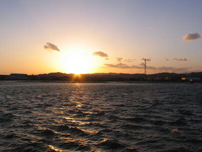 今日の夕陽